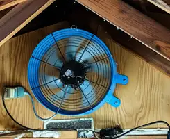 attic fan services with installed attic ventilation fan system in Providence, RI